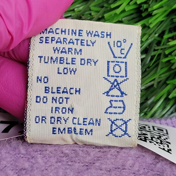 Vintage 80s MOD Vest Sweater Womens XS/S 17x20 Purple Cozy USA - Picture 7 of 9